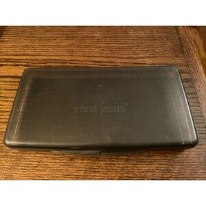 The First Years Travel Baby Wipe Container Gray Translucent